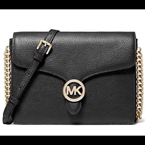 michael kors vanna black|Michael Michael Kors Vanna Large Leather Phone Crossbody.